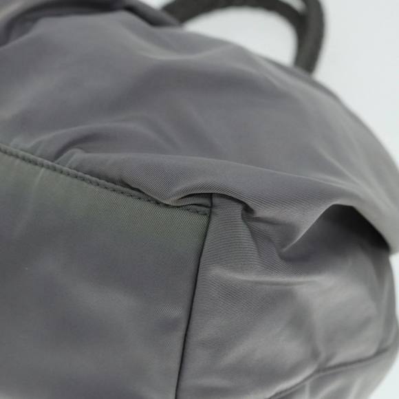 PRADA Hand Bag Nylon 2way Silver Gray Auth 89250 - Picture 14 of 16